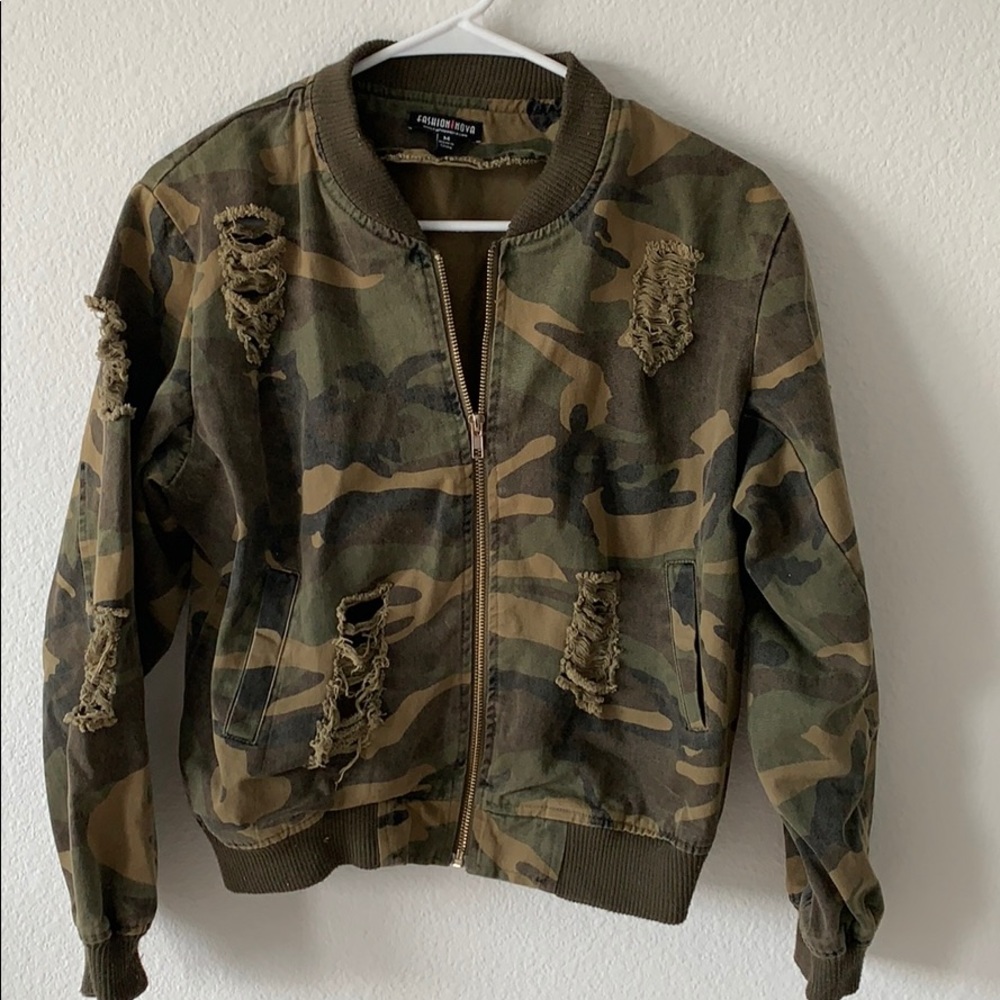 Camo Denim Jacket